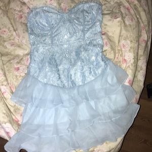 Baby blue dress